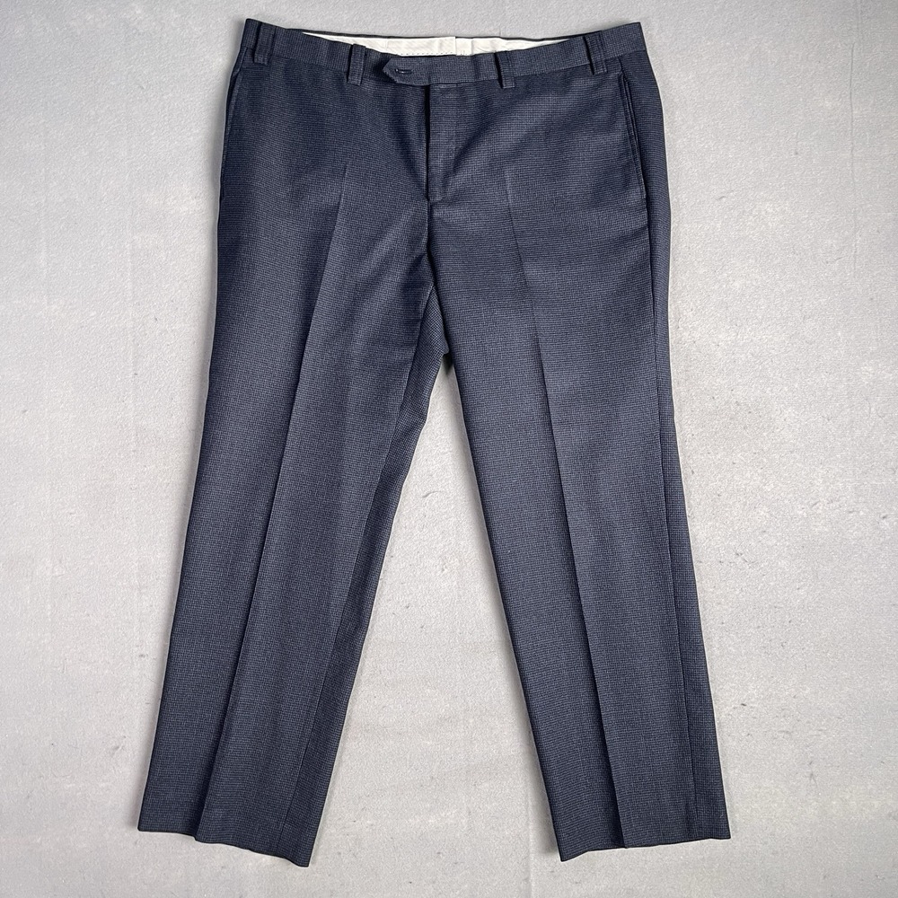Lauren Ralph Lauren‎ Men's Wool Dress Suit Pants 36W 29L Gray Houndstooth